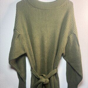 Olive Sweater Dress